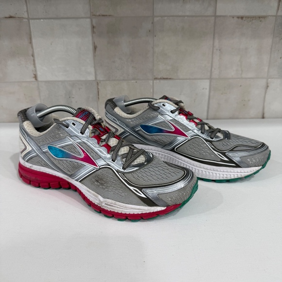 Brooks Ghost 8 GTX Running Shoe Gray Pink Sole 120193-1B-073 Woman's Size 8 Wide - Picture 6 of 13